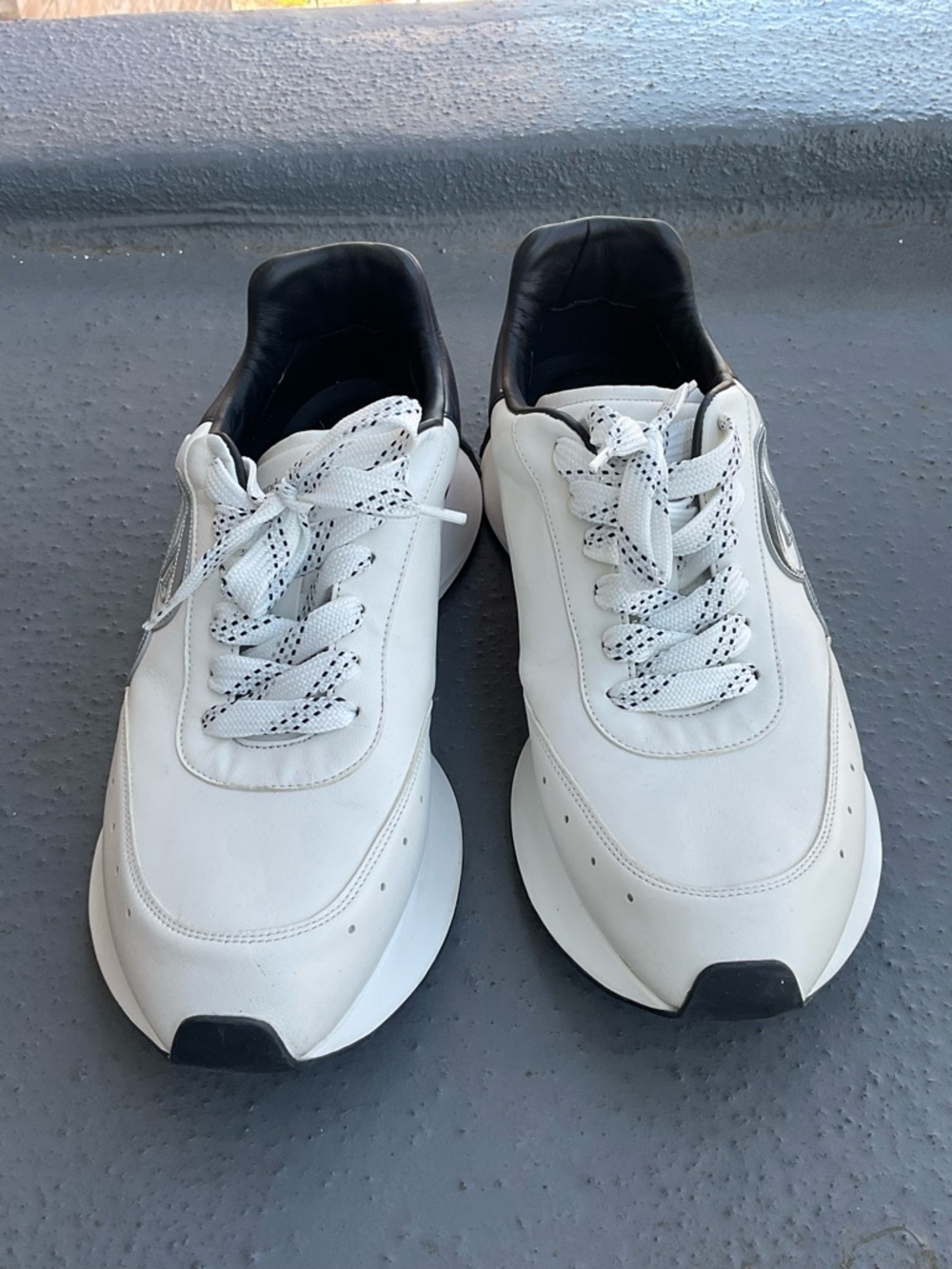 Alexander McQueen Men's Sprint Runner in White/multicolor 46/13 - Picture 2 of 12